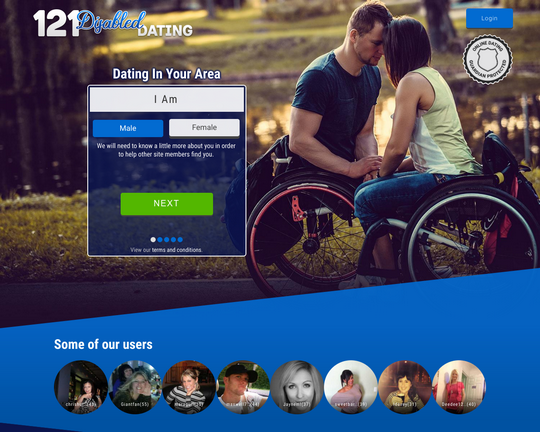 121 Disabled Dating Logo