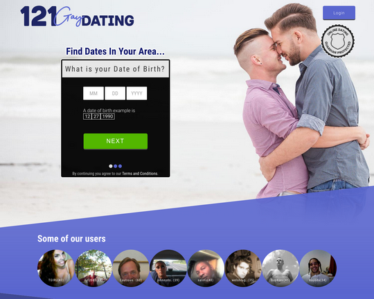 121 Gay Dating Logo
