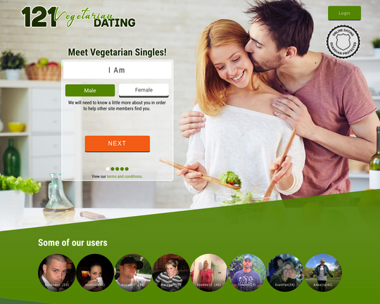 121 Vegetarian Dating Logo