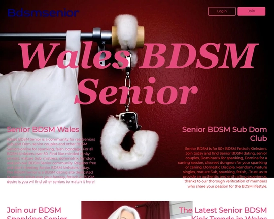 Senior BDSM Wales